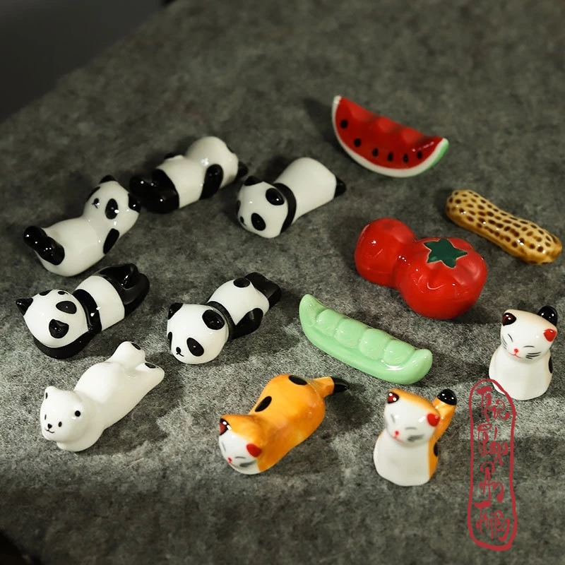 Gác bút sứ thư pháp mini dễ thương decor bàn học - Hình ảnh 2