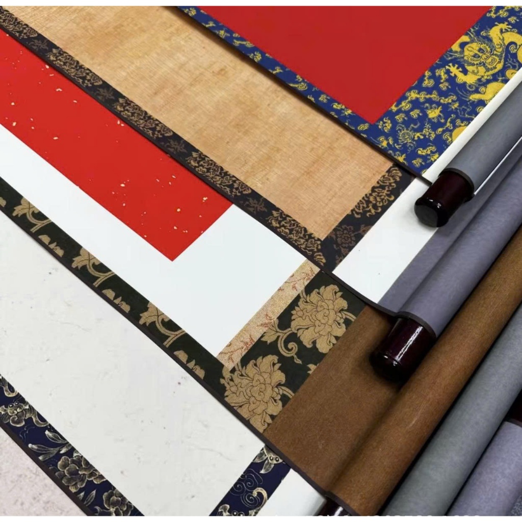 Biểu bồi lụa cao cấp vẽ tranh luyện viết chữ thư pháp Hán Việt độc lạ - Hình ảnh 6