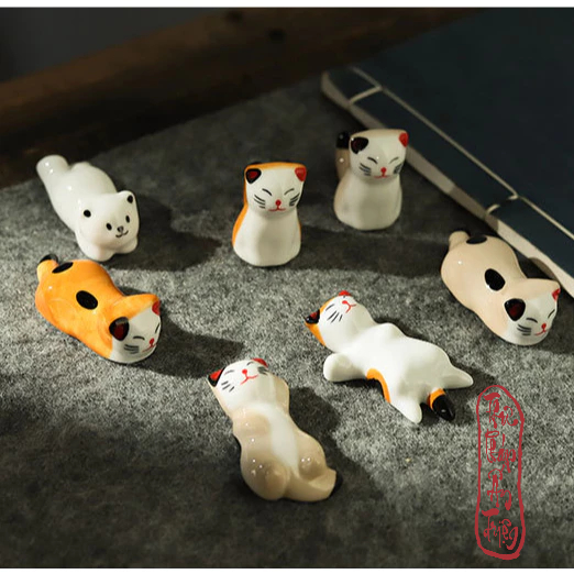 Gác bút sứ thư pháp mini dễ thương decor bàn học - Hình ảnh 6