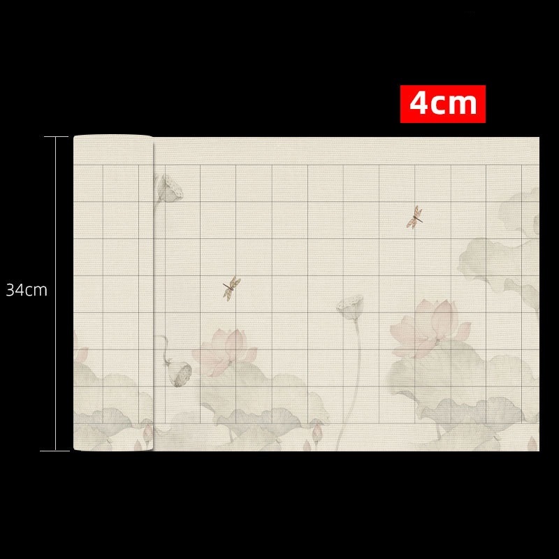10m Giấy Xuyến Chỉ Kẻ Ô Hoa Sen Hà Thú Đồ Luyện Viết Chữ Thư Pháp Hán Việt Bán Sinh Bán Thục